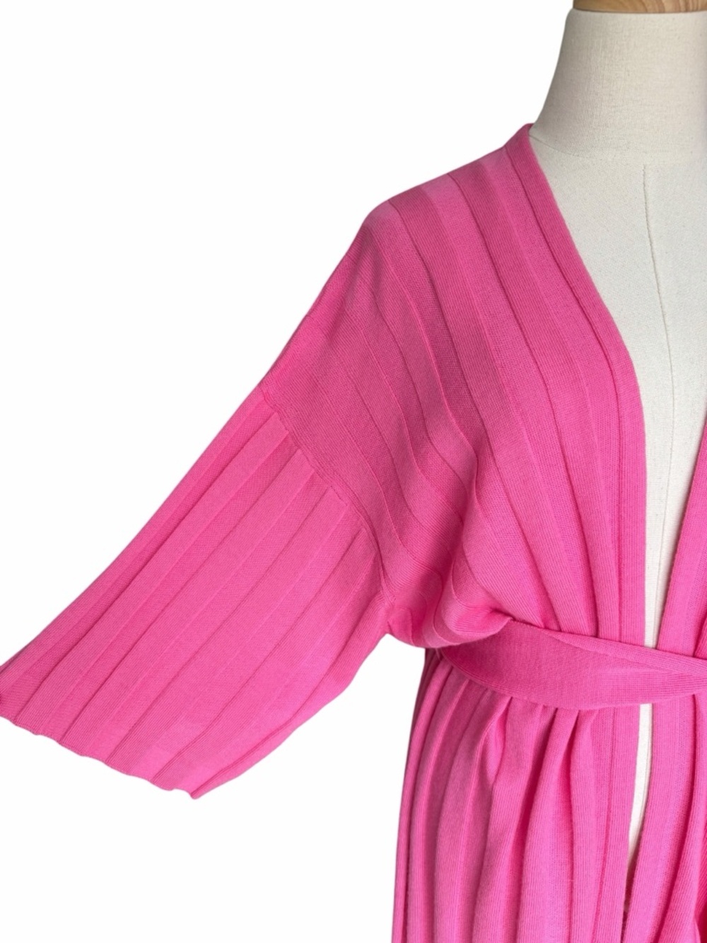 Marimekko Vellova Solid Merino Wool Cardigan Pink Size Small NWT - Picture 3 of 9